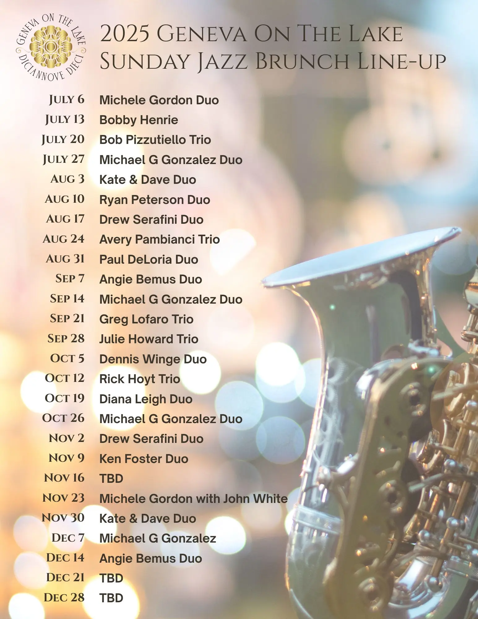 Brunch Musician Lineup Pictures V1 Brunch Musician Lineup Pictures.