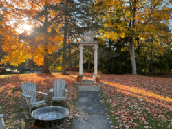 Outside With Two Chairs at Geneva On The Lake